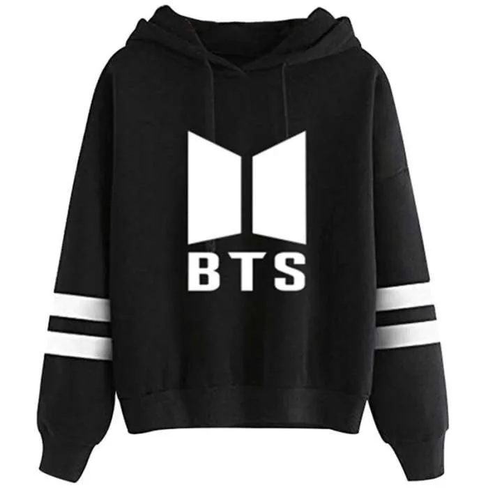 Penti BTS Hoodie Bangtan Spring Hooded Sweatshirt Hip Hop Patchwork Hoodies With Pocket 862