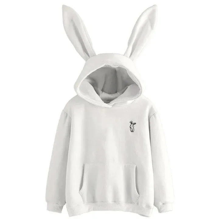 Pera - women's sweatshirt with hood and rabbit ears