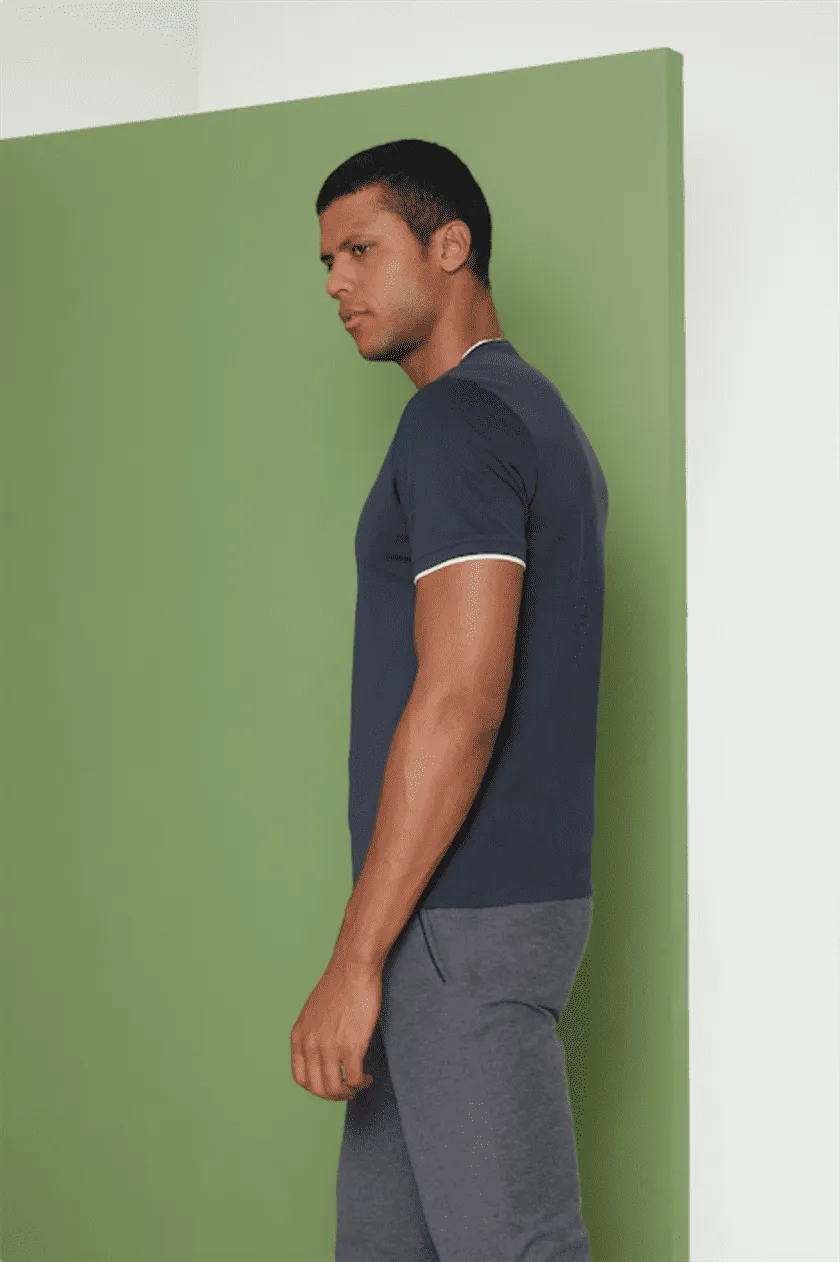 Perona   I   Mens-Thirts & Polos -Thirt-Casey-Pma-Fv21-1010-Navy  AS7545