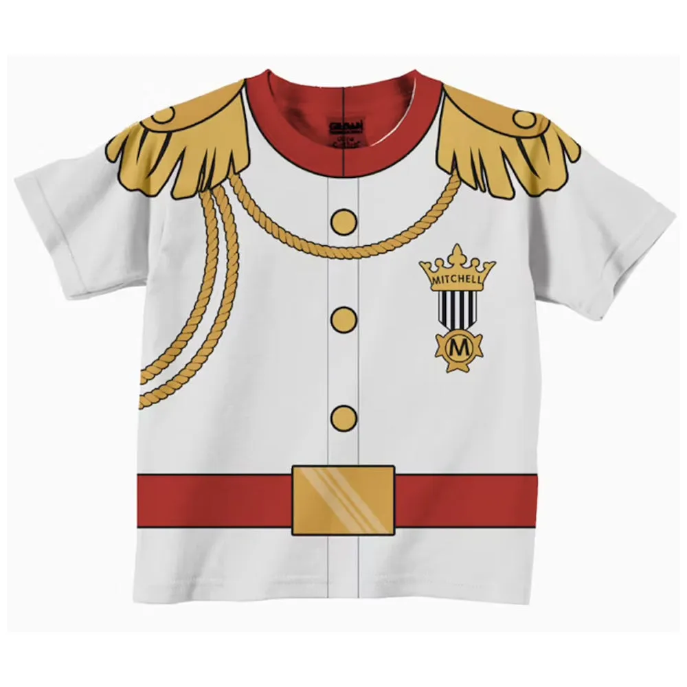 Personalized 3D Shirt For Kids, Boys Medieval Knight Birthday Shirt, Boy's Knight in Shining Armor T-Shirt, Prince Birthday Shirt, Knight Costume