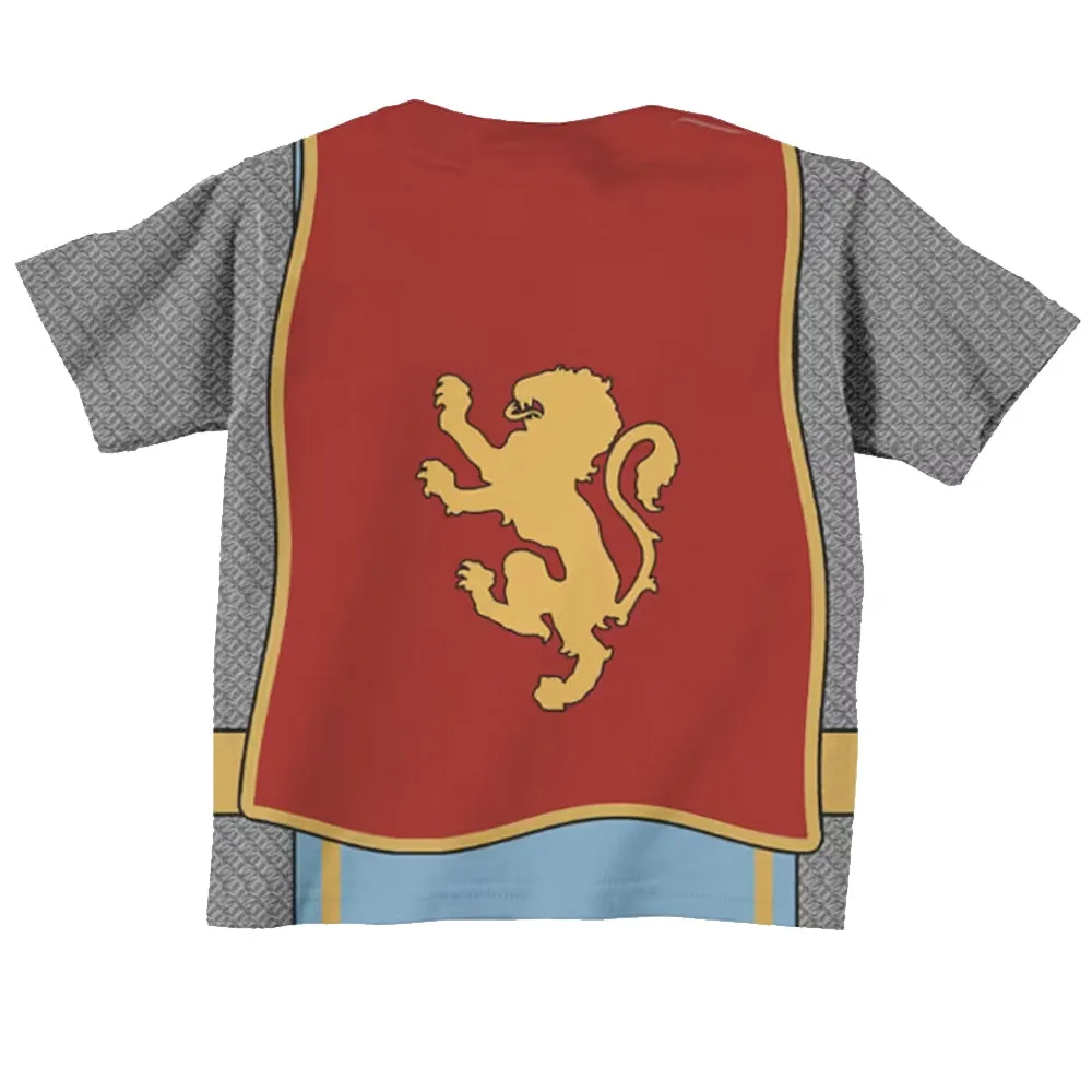 Personalized 3D Shirt For Kids, Boys Medieval Knight Birthday Shirt, Boy's Knight in Shining Armor T-Shirt, Prince Birthday Shirt, Knight Costume