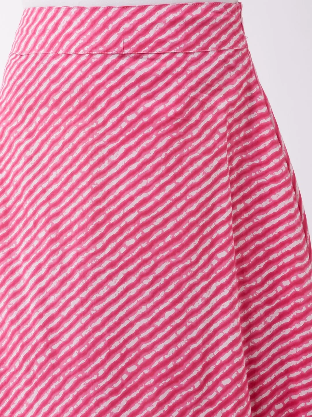 Pink Lahriya Skirt