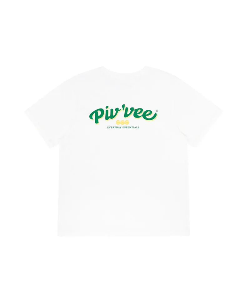 PIV'VEE Triplets Pocket T-shirt - Cloud White