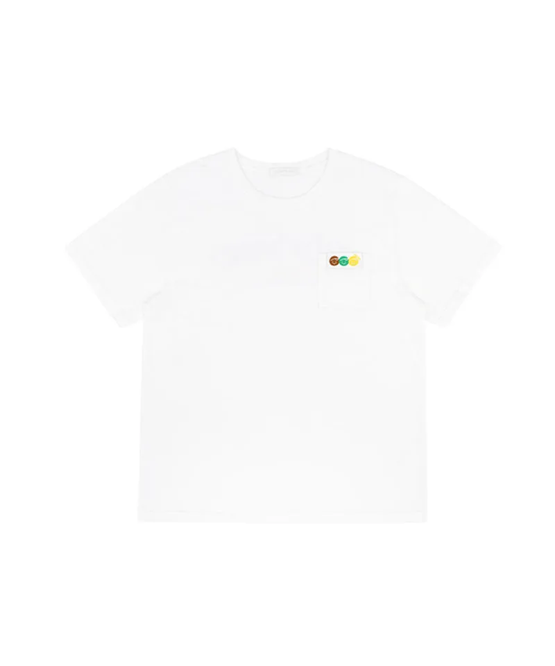 PIV'VEE Triplets Pocket T-shirt - Cloud White