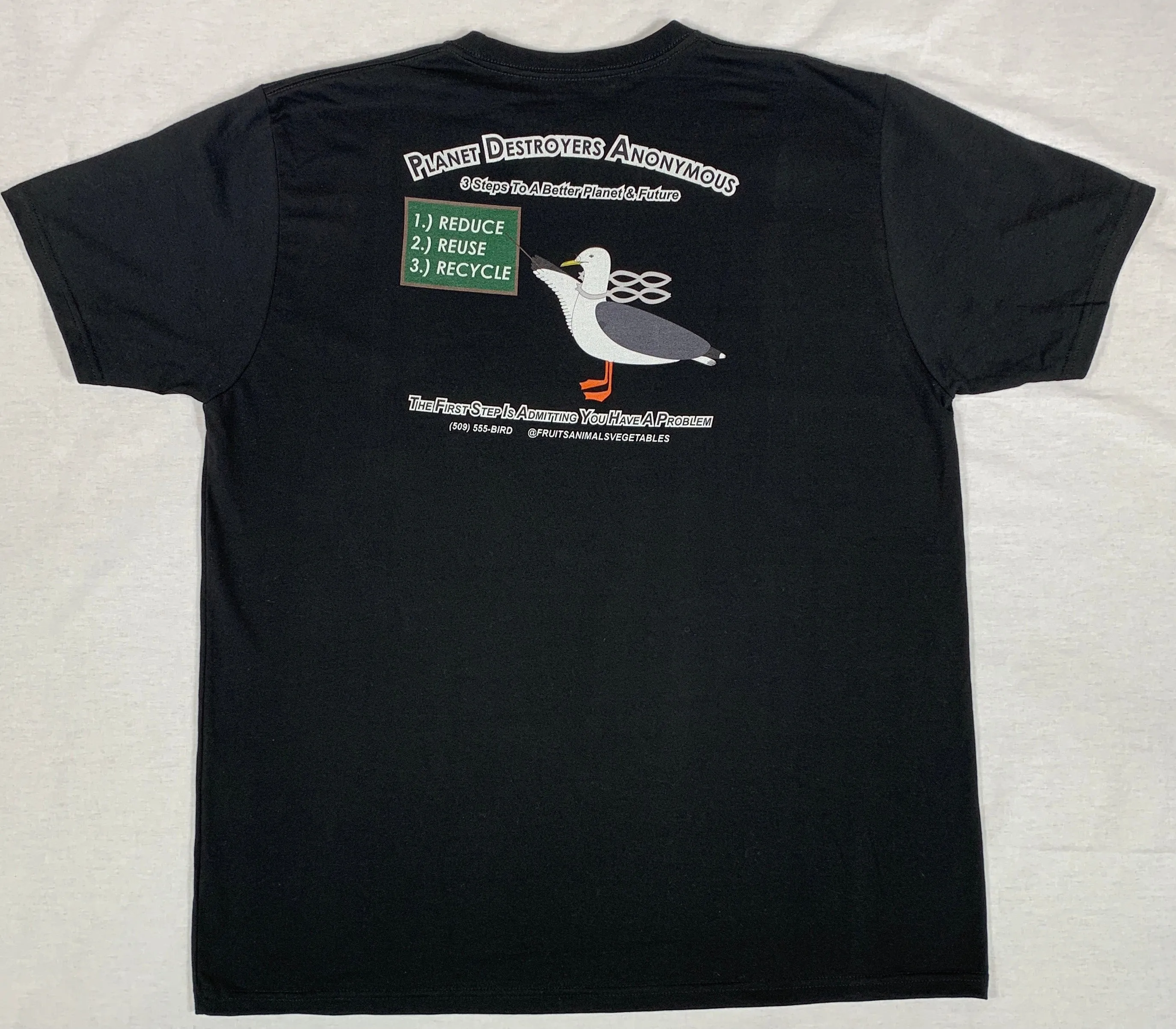 Planet Destroyers Anonymous - Black Organic Heavyweight T-Shirt