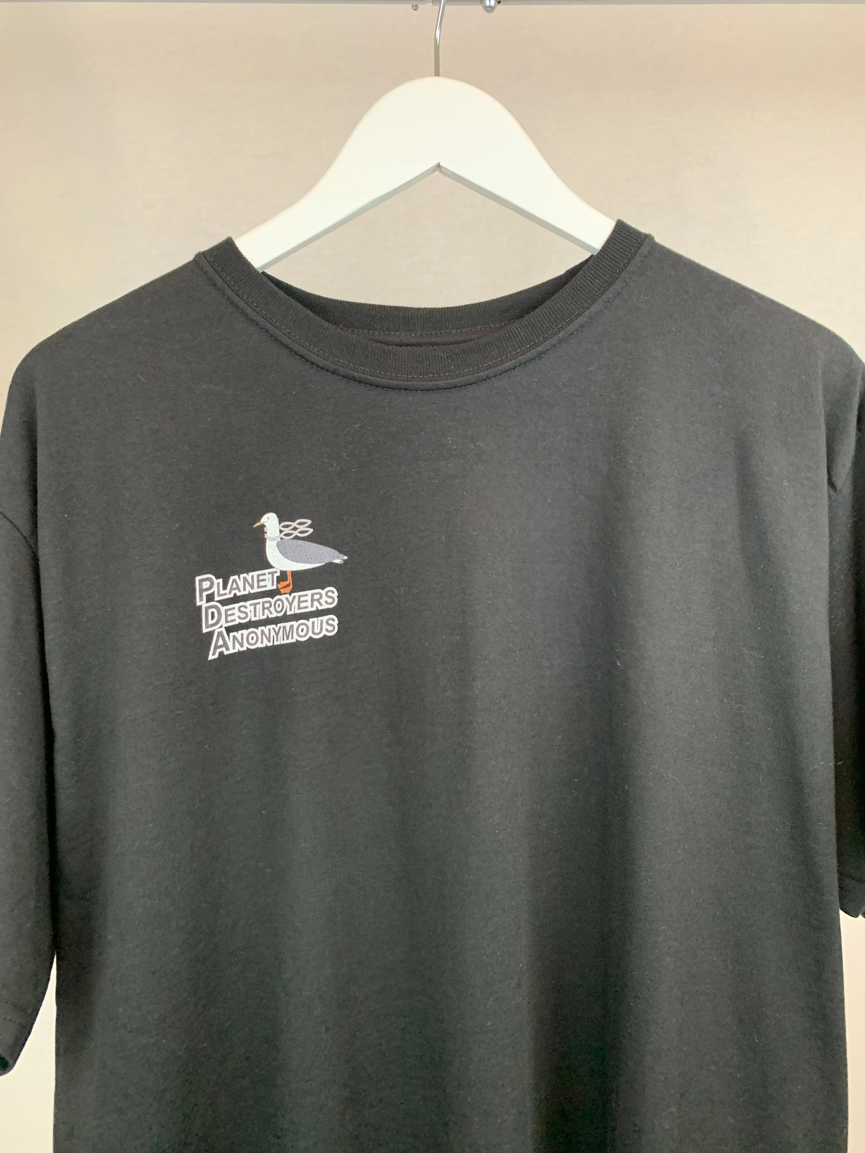Planet Destroyers Anonymous - Black Organic Heavyweight T-Shirt