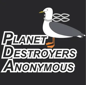 Planet Destroyers Anonymous - Black Organic Heavyweight T-Shirt