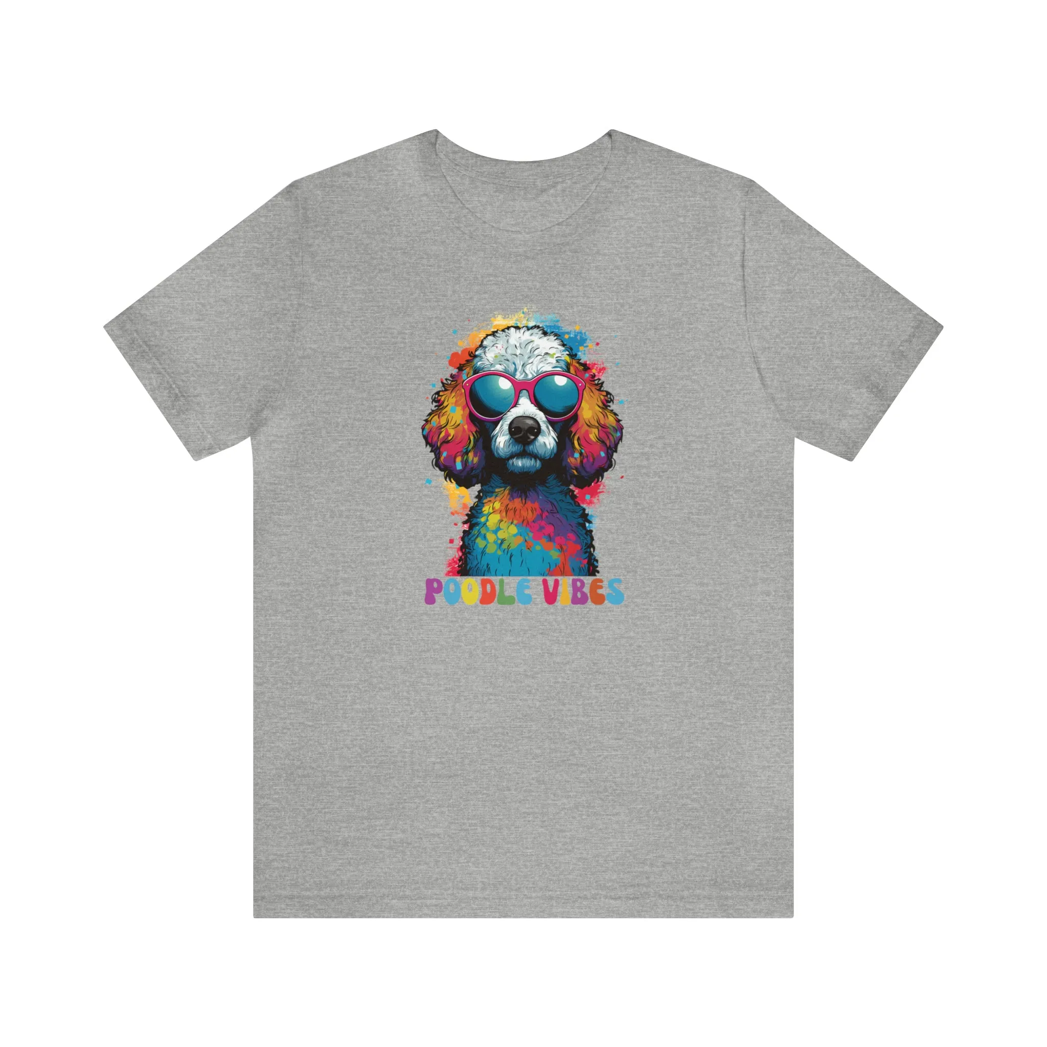 Poodle Vibes Dog T-Shirt | Retro Dog Tee |  Bella Canvas 3001 Unisex | Dog Lover Short Sleeve Tshirt