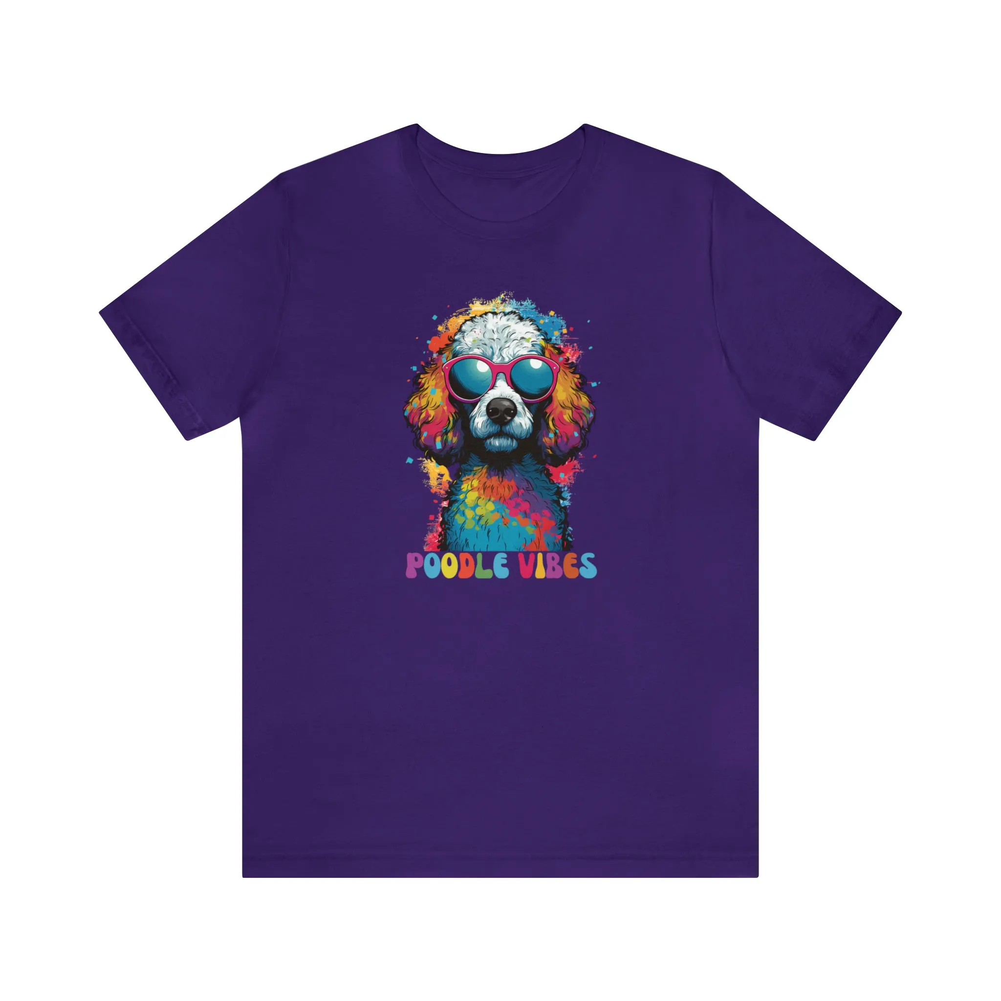 Poodle Vibes Dog T-Shirt | Retro Dog Tee |  Bella Canvas 3001 Unisex | Dog Lover Short Sleeve Tshirt