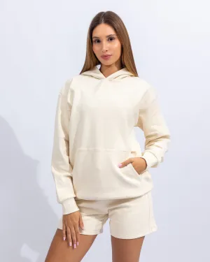 Power Hoodie Women - Beige