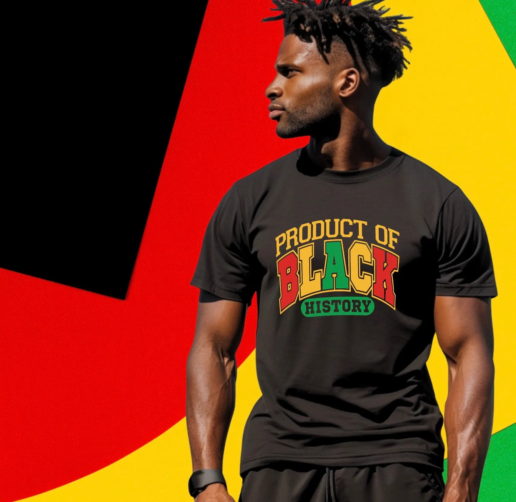 PRODUCT OF BLACK HISTORY  T-SHIRT