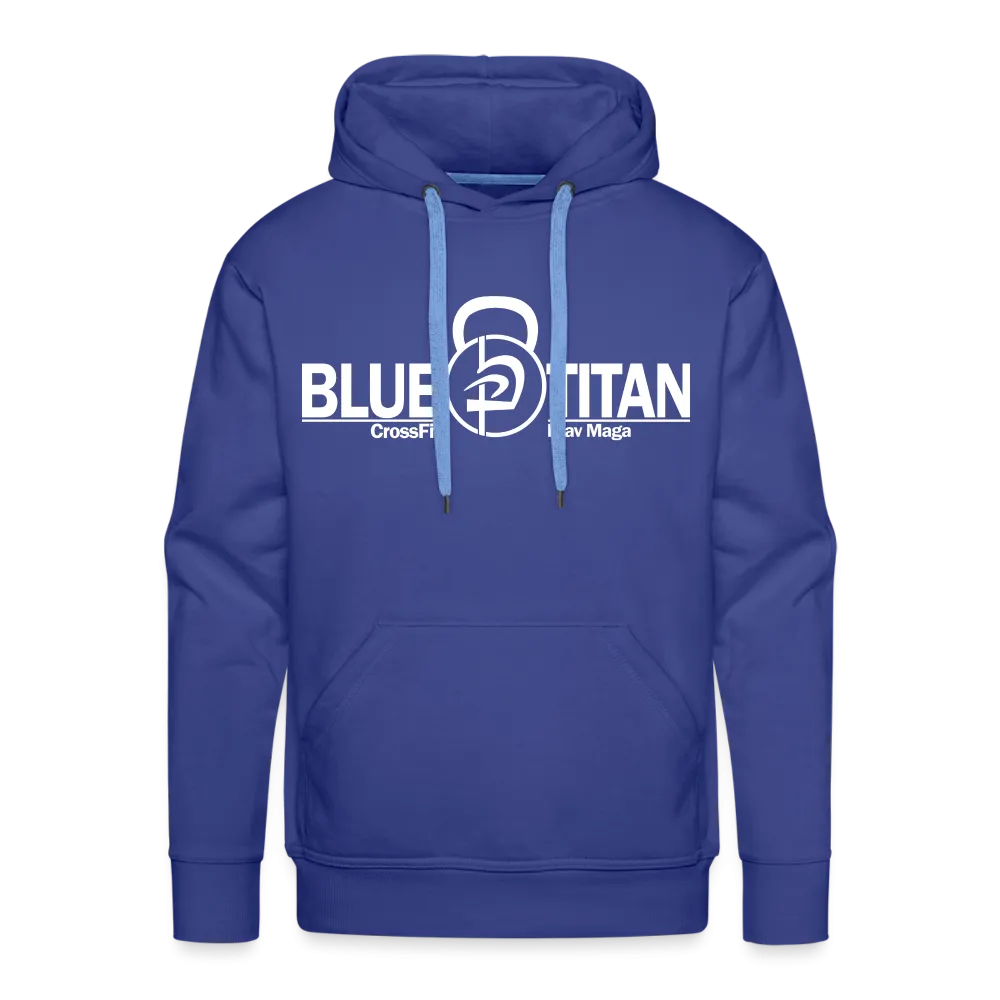 Protect Your Nuts, Blue Titan hoodie