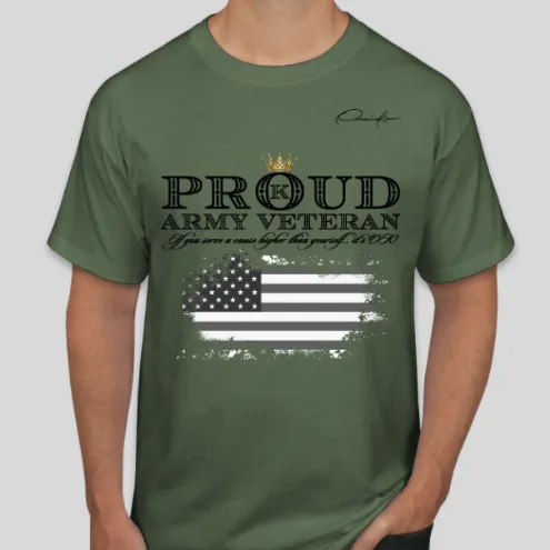 Proudly Serving Military Veteran T-Shirts