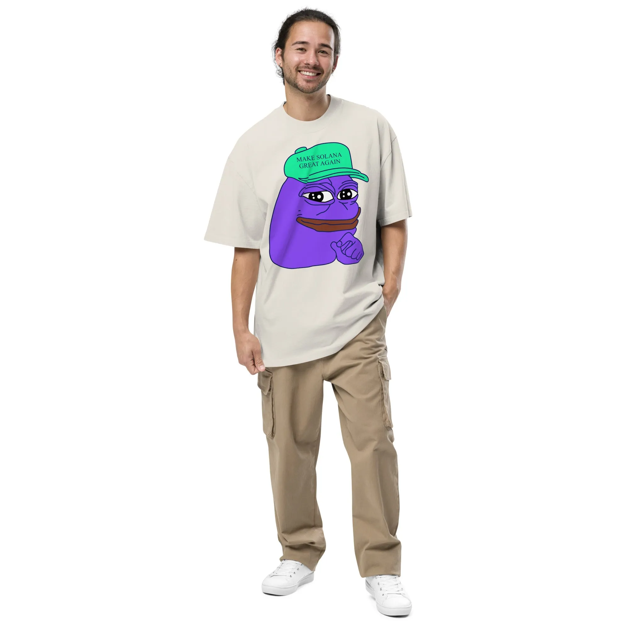 Purpe - Oversized faded t-shirt