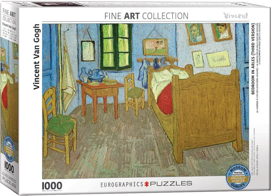 Puzzle Eurographics - 1000 p - La chambre à coucher - Van Gogh