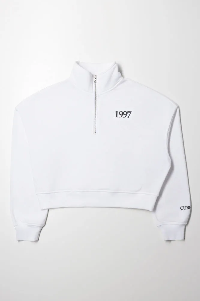 Quarter Zip Top Cream