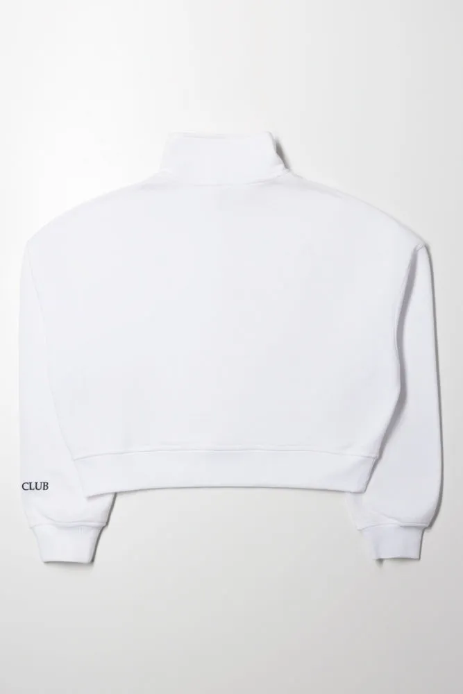 Quarter Zip Top Cream