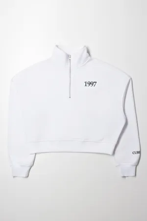 Quarter Zip Top Cream