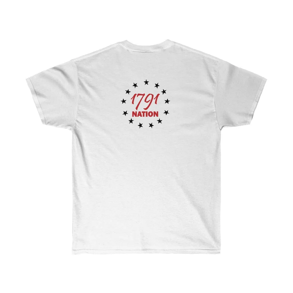 "Fir Na Tine" Celtic Cross Red Line Heritage Men's T-Shirt