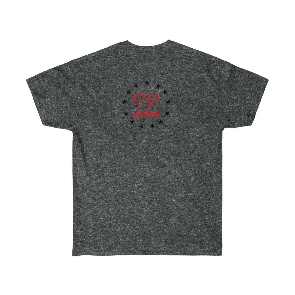 "Fir Na Tine" Celtic Cross Red Line Heritage Men's T-Shirt