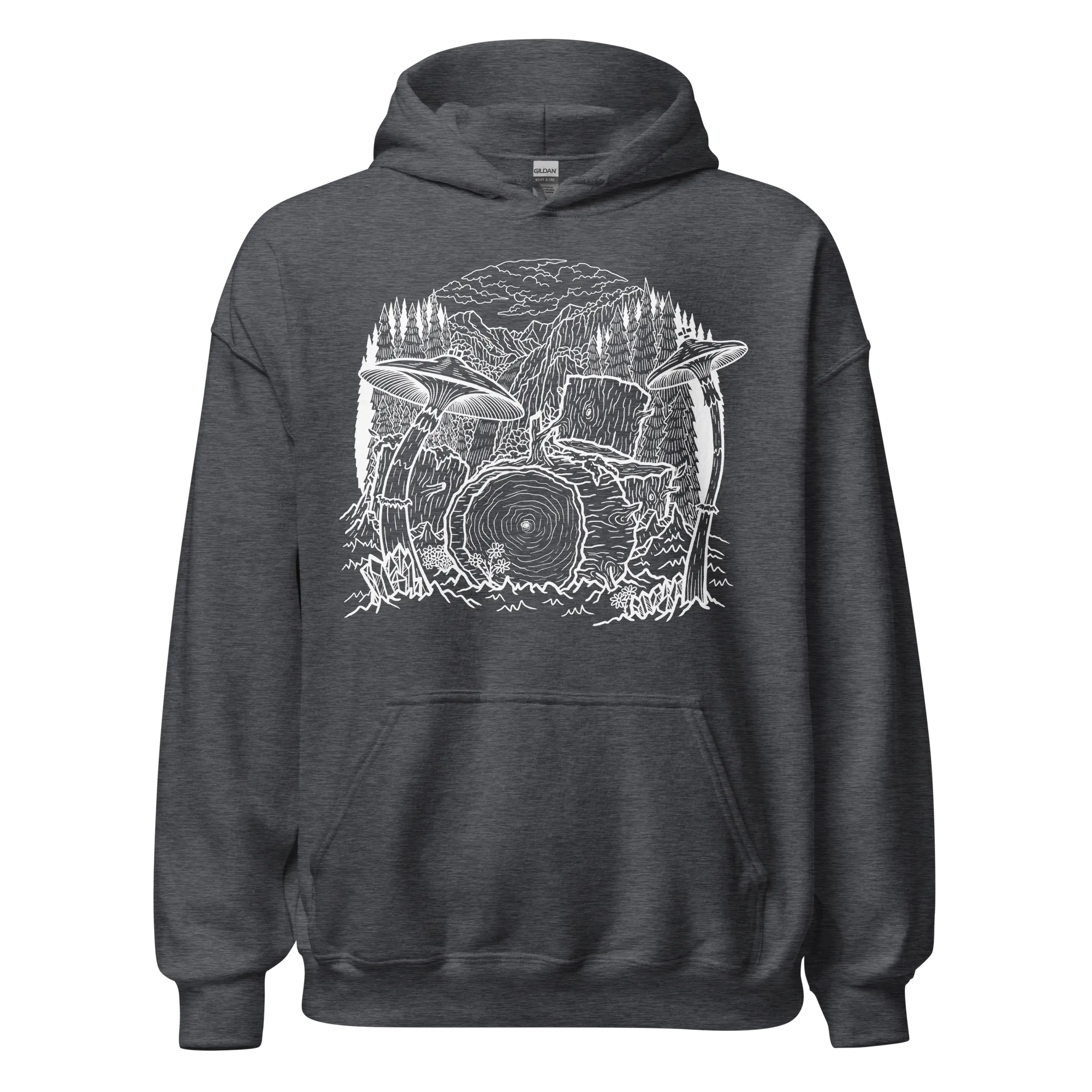 "Rhythm Nature" Hoodie (B&W)