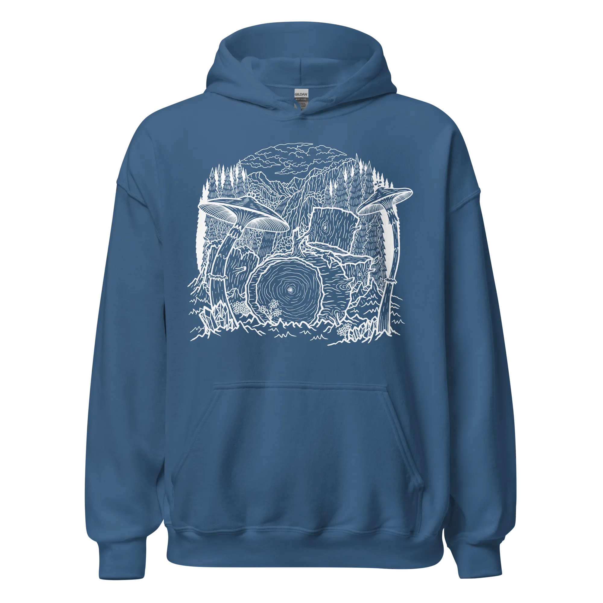 "Rhythm Nature" Hoodie (B&W)