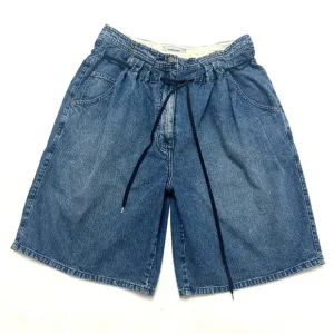 RACHEL COMEY sz 4 Oversized Denim Jean Shorts Drawstring Blue