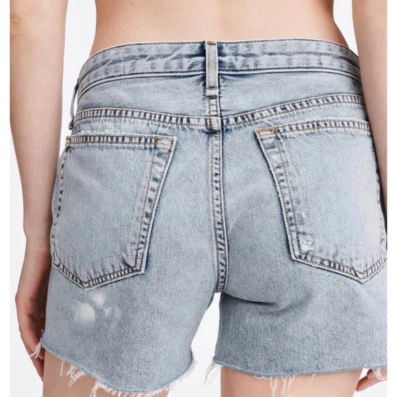 Rag &amp; Bone Dre Denim Cutoff Jean Distressed Shorts 32