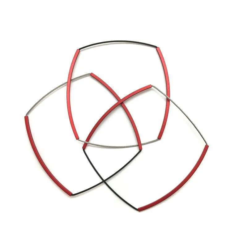 Red and Black Bracelet Set