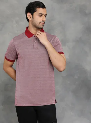 Red Solid Regular Fit Polo T-Shirt | JadeBlue