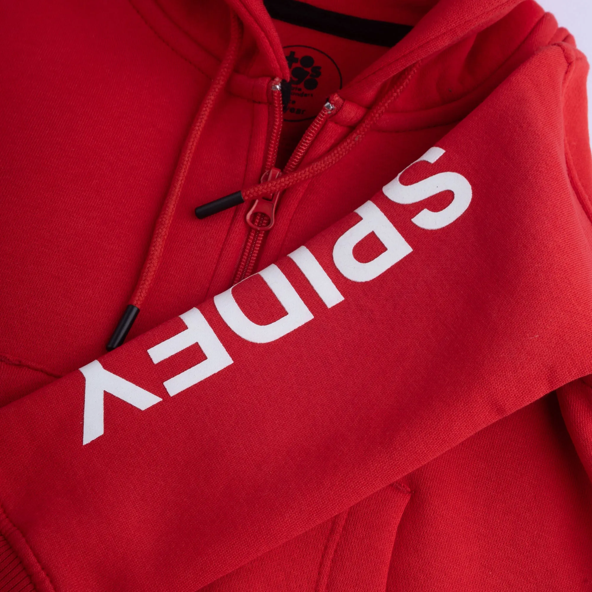 Red Spider Zipper Hoodie