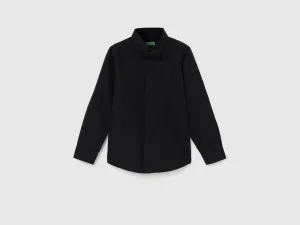 Regular Spread Collar Solid Shirts