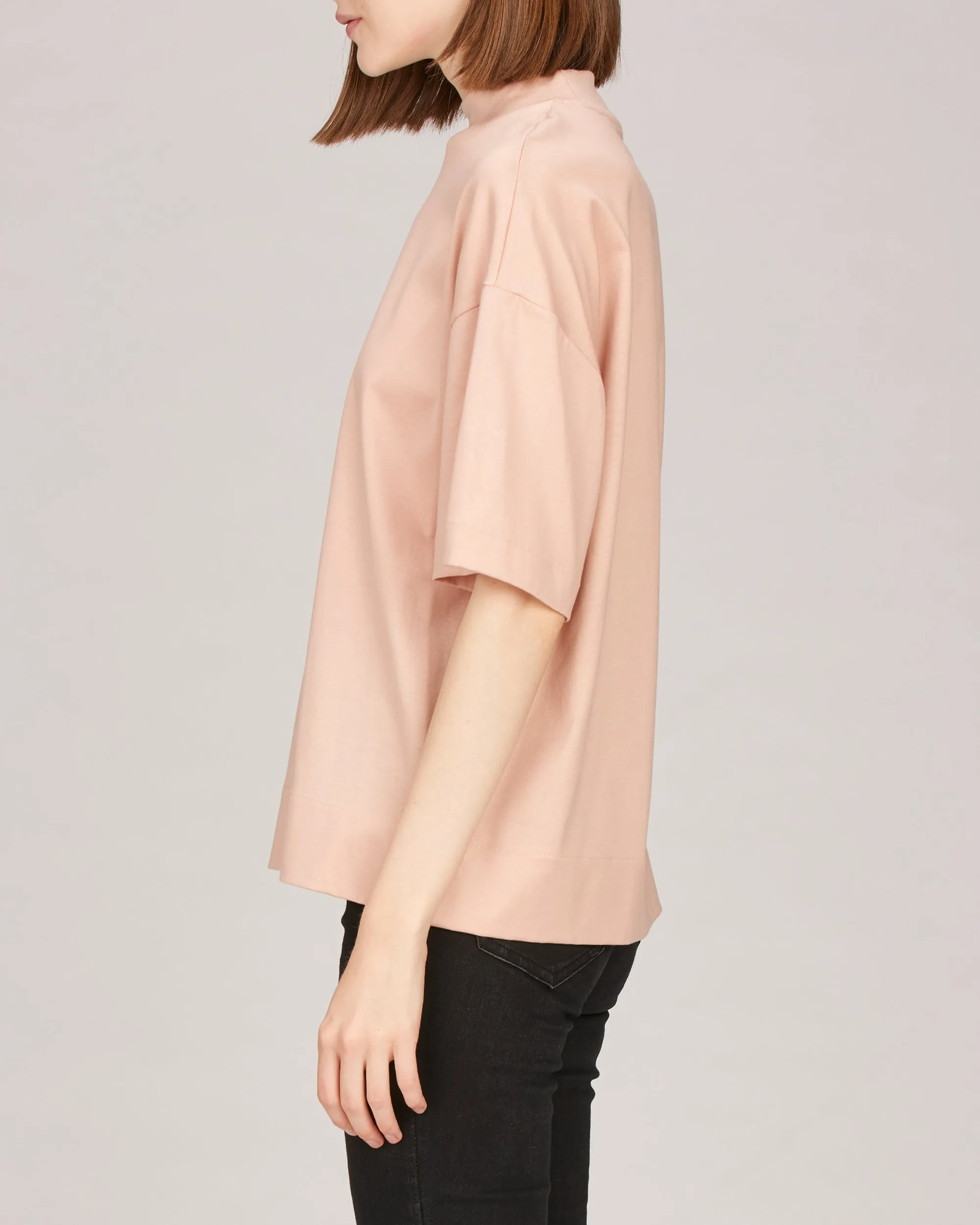 Remy Mock Neck Boxy T-Shirt