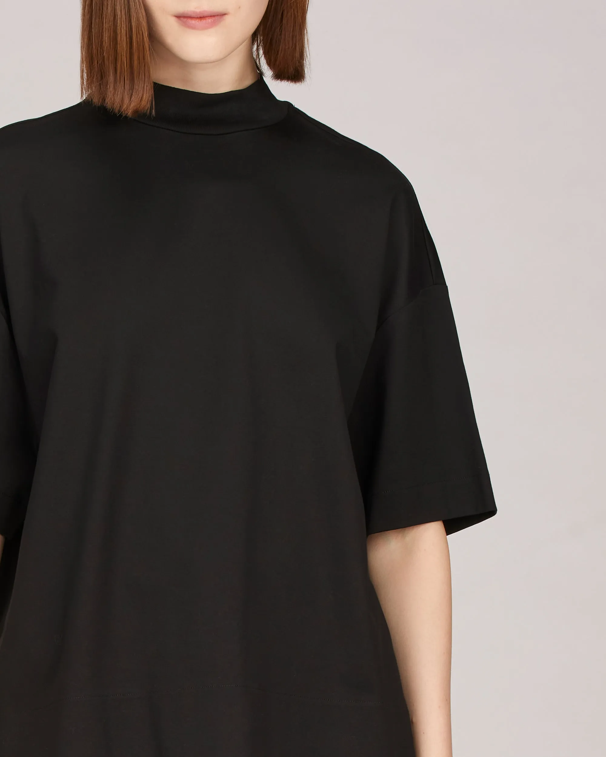 Remy Mock Neck Boxy T-Shirt
