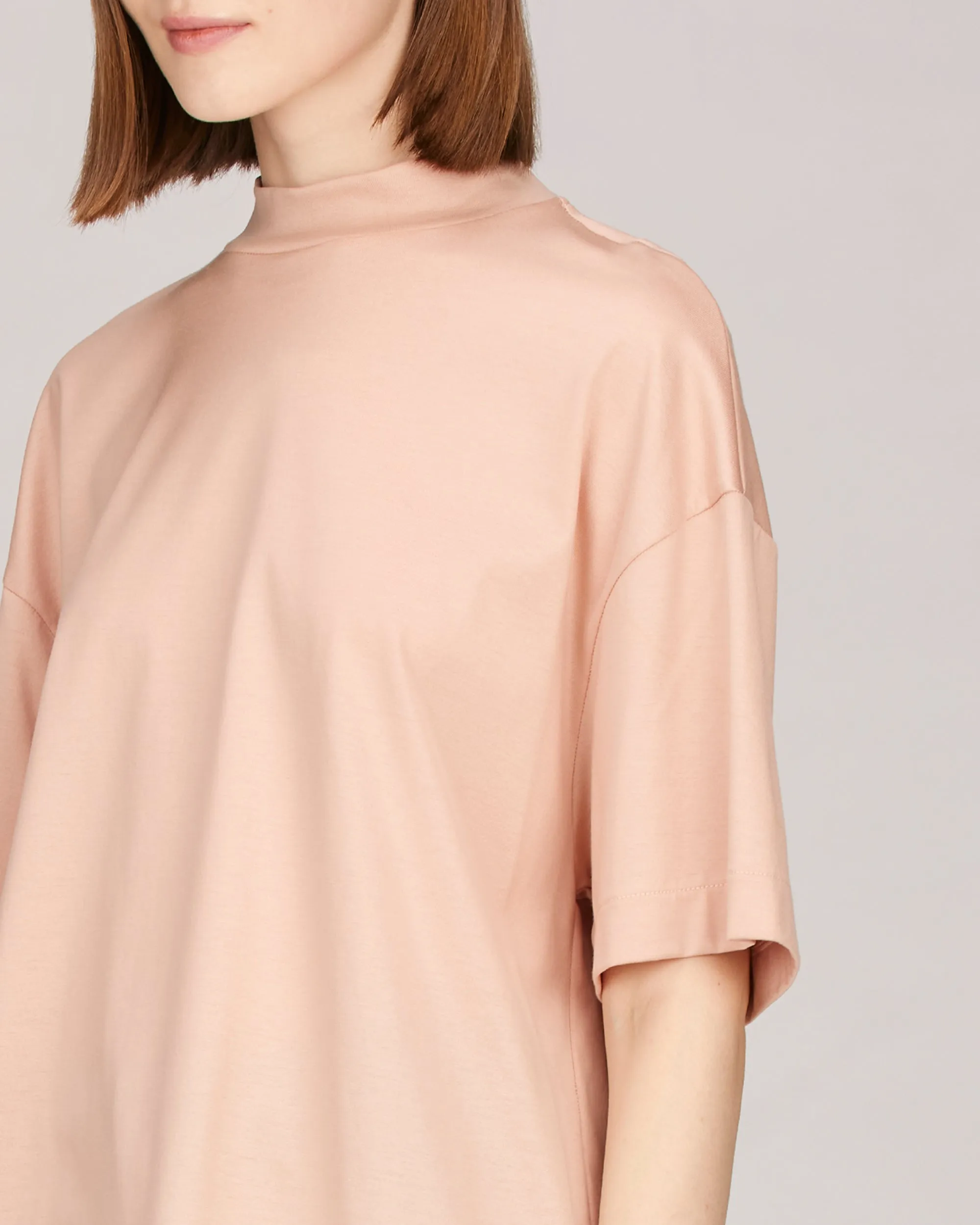 Remy Mock Neck Boxy T-Shirt