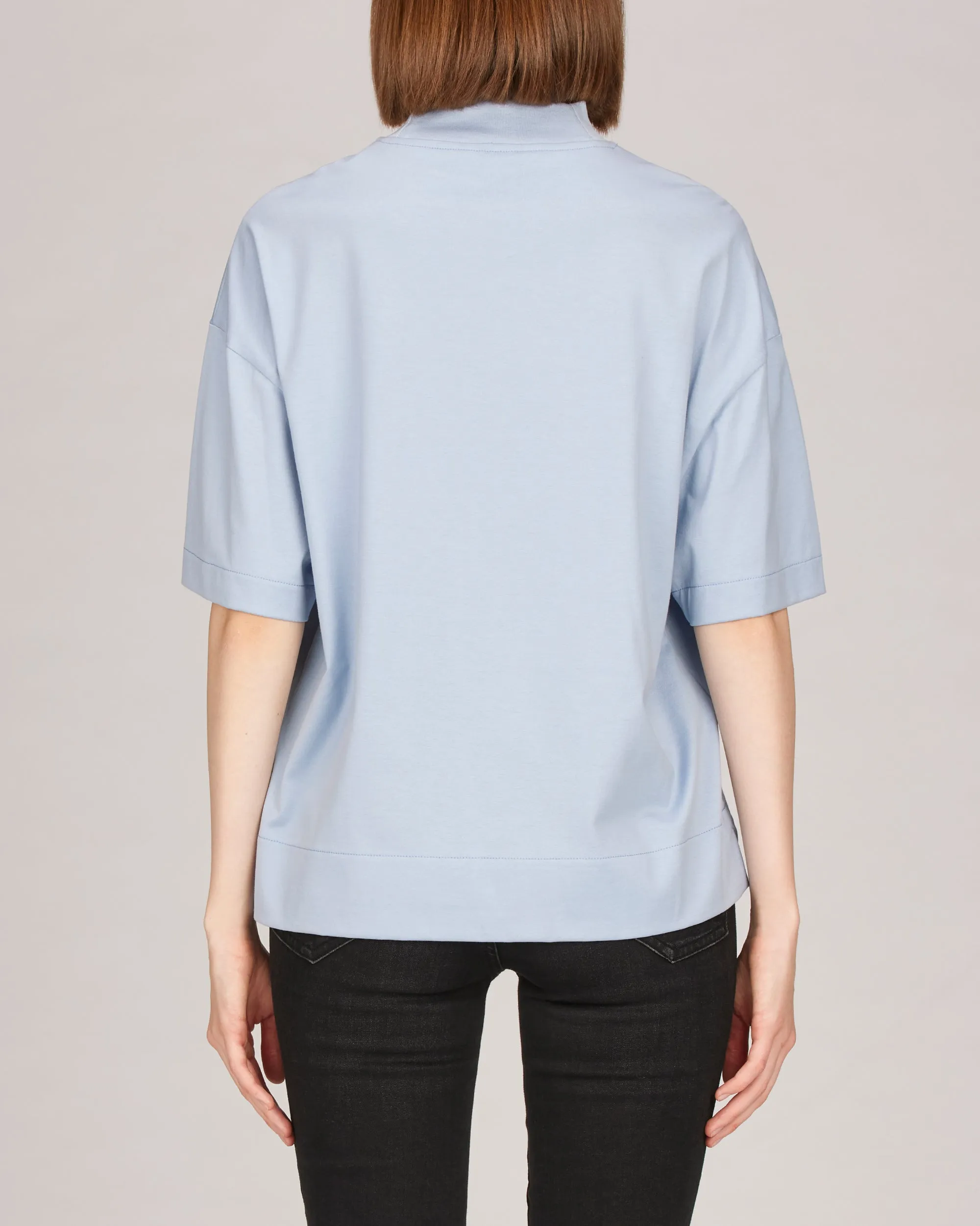 Remy Mock Neck Boxy T-Shirt