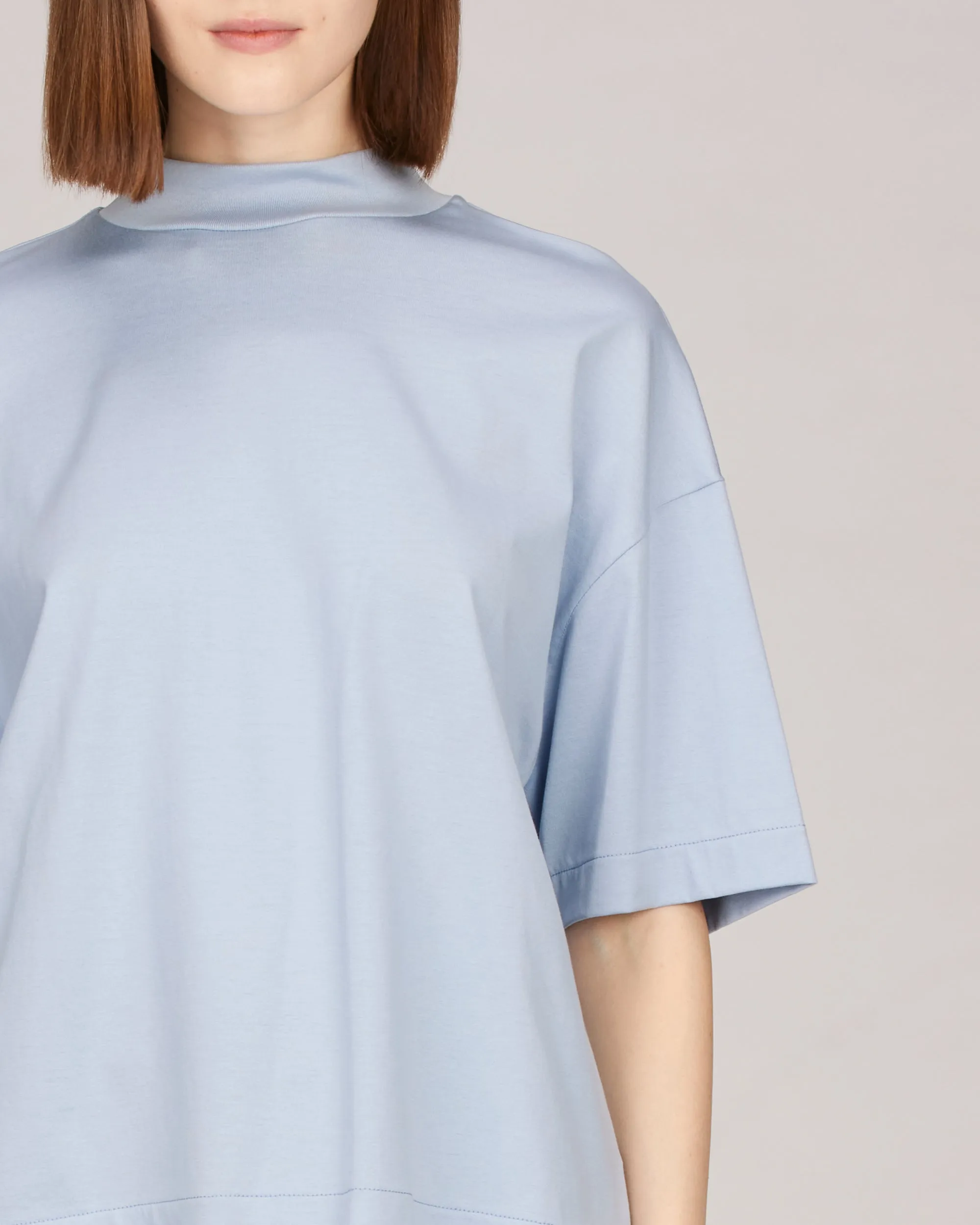 Remy Mock Neck Boxy T-Shirt
