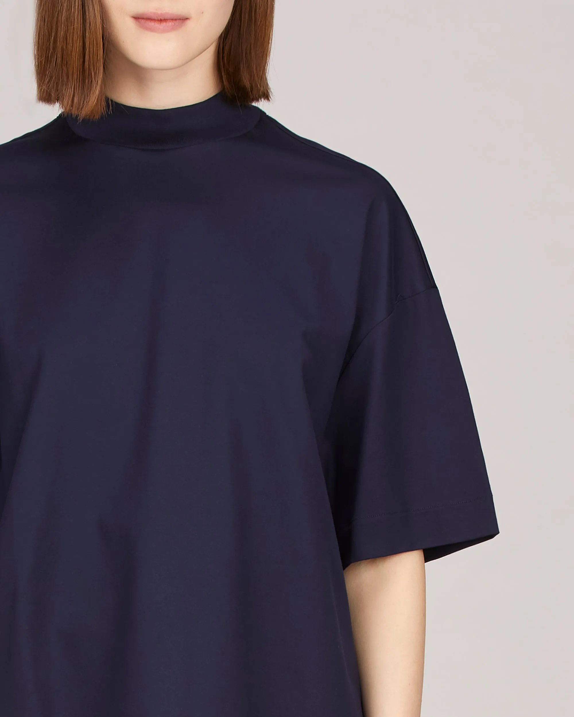 Remy Mock Neck Boxy T-Shirt