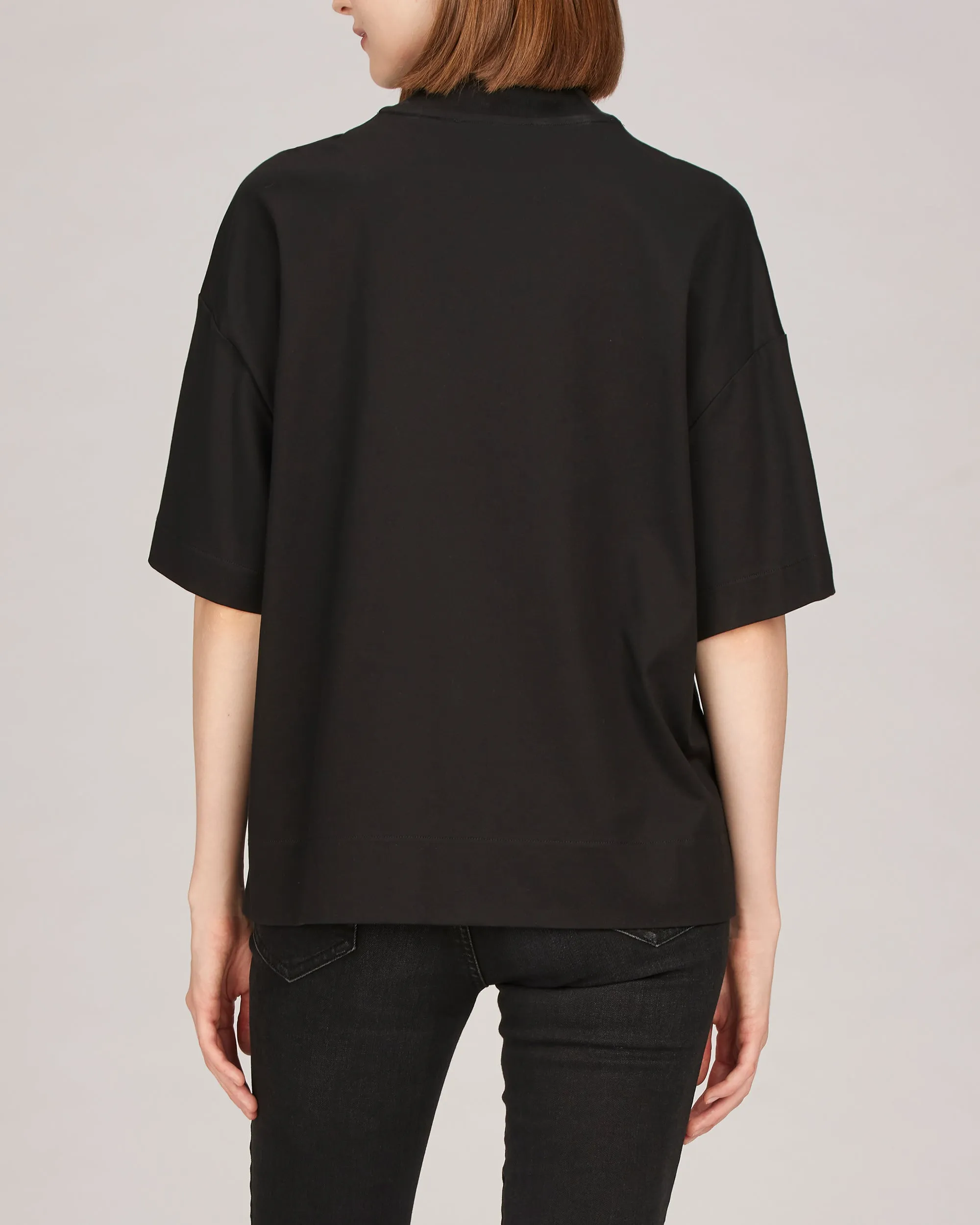 Remy Mock Neck Boxy T-Shirt