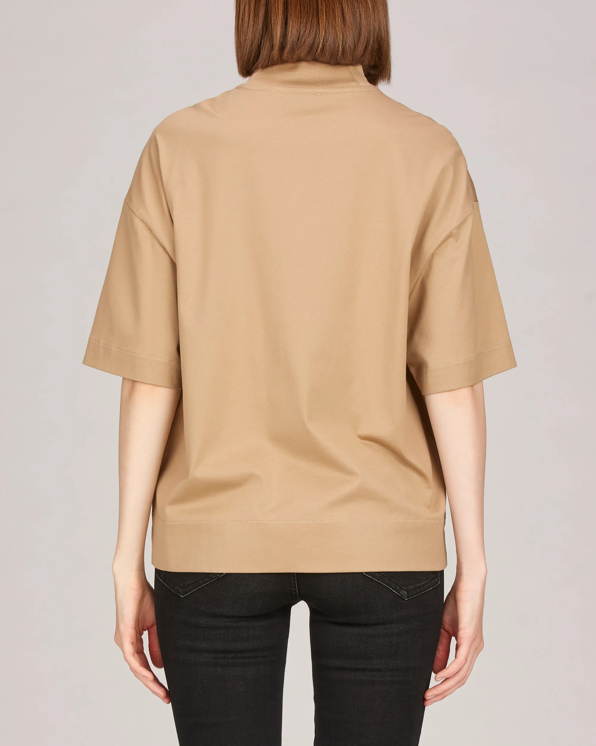 Remy Mock Neck Boxy T-Shirt