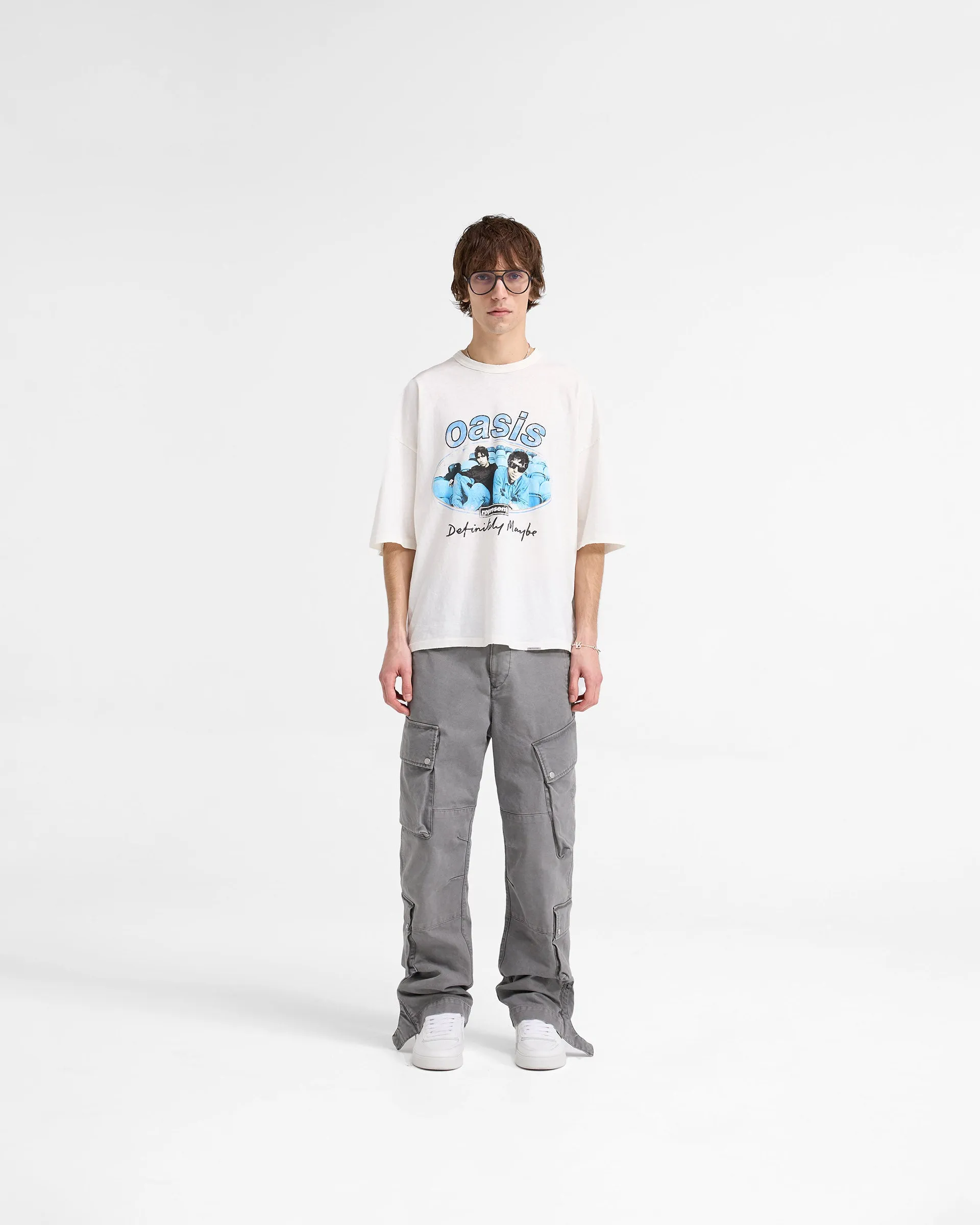 Represent X Oasis Maine Road T-Shirt - Flat White