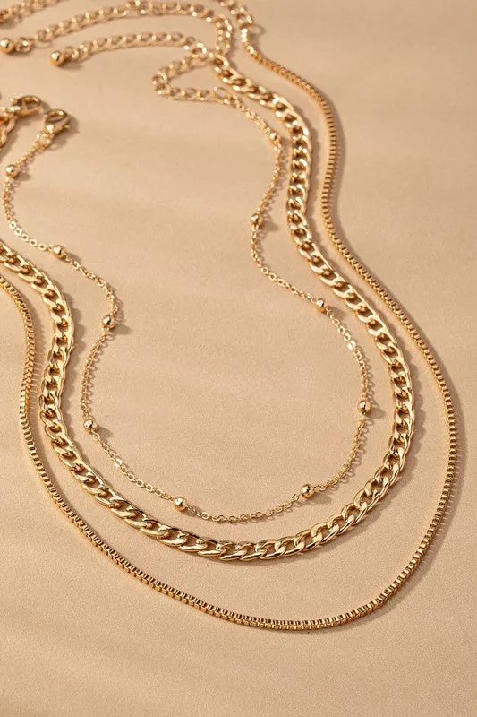 RESTOCK Gold Layered Necklace