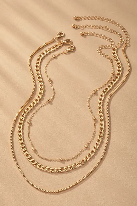 RESTOCK Gold Layered Necklace