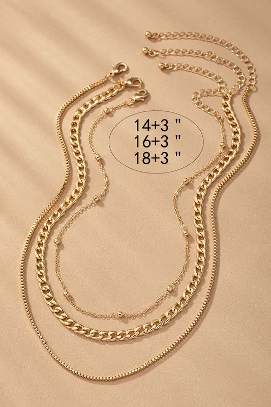 RESTOCK Gold Layered Necklace