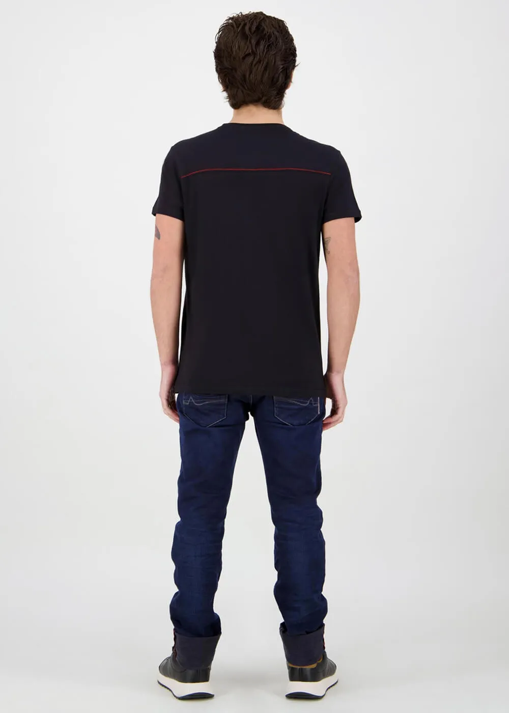 Retro Games Heren Atari Red Logo T-Shirt Black