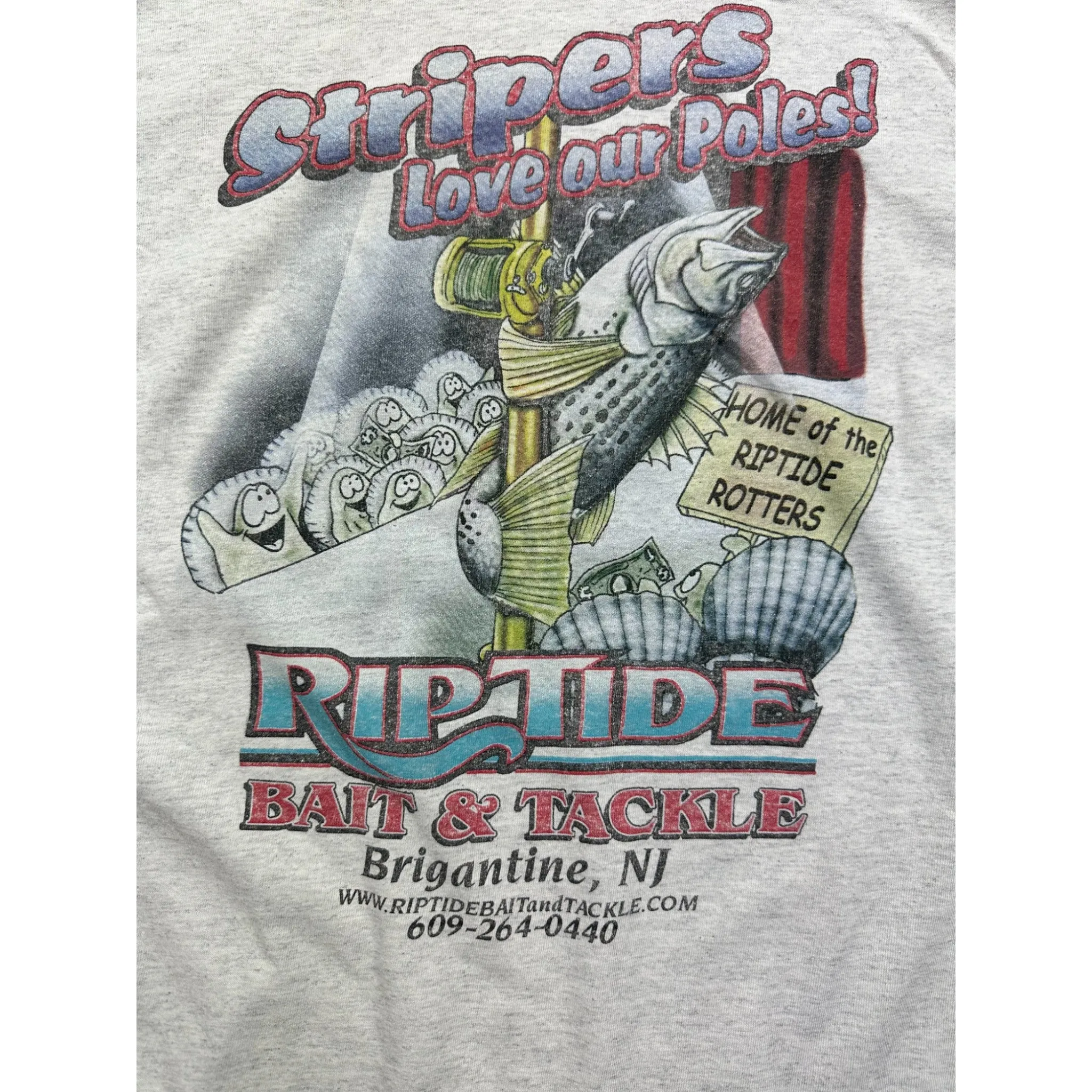 RIPTIDE "STRIPERS LOVE OUR POLES" TEE - (XXL)