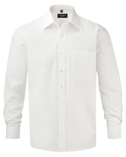 Russell Collection Long Sleeved Pure Cotton Corporate Work Shirt - 936M