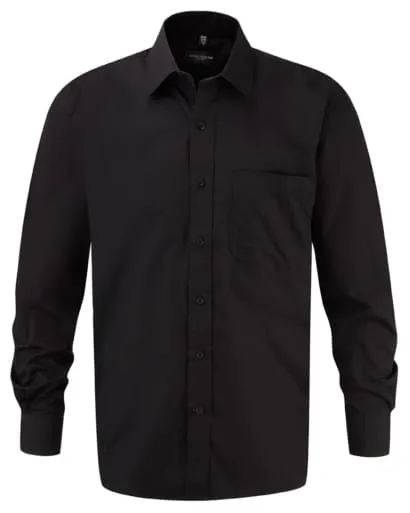 Russell Collection Long Sleeved Pure Cotton Corporate Work Shirt - 936M