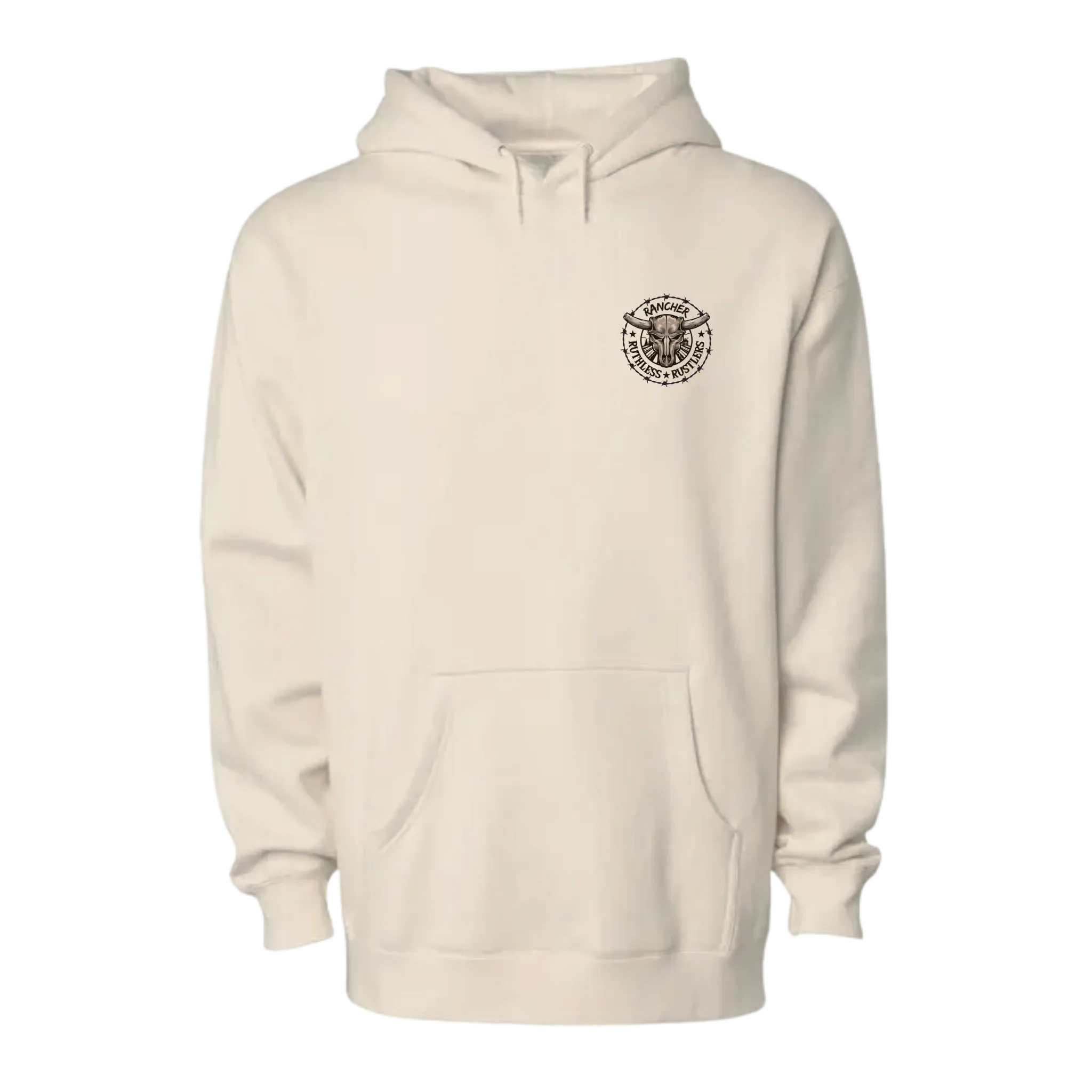Ruthless Rustlers Rancher Hoodie | Bone