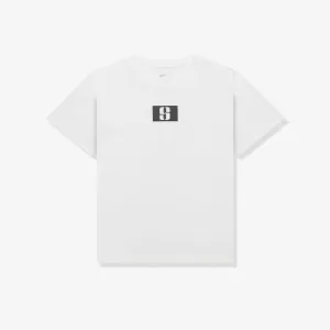 Sabrina Logo Boxy Women's T-Shirt - White